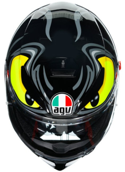 CASCO K-3 AGV SV ANGRY BLACK