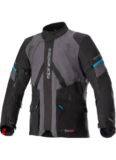 CHAQUETA ALPINESTARS MONTEIRA DRYSTAR XF TAR GREY / BLACK / METHYL BLUE