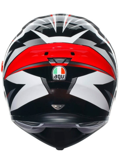 CASCO AGV K-5 S PINLOCK MAXVISION PLASMA WHITE-BLACK-RED