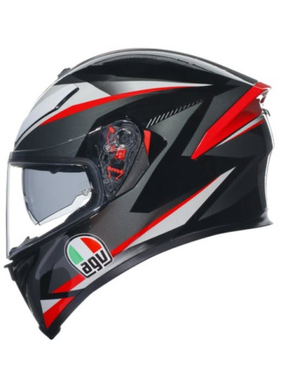 CASCO K5 S AGV E2205 MULTI MPLK-PLASMA BLACK-GREY-RED