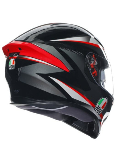 CASCO K5 S AGV E2205 MULTI MPLK-PLASMA BLACK-GREY-RED