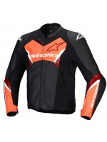 Chaqueta de cuero Alpinestars Faster V3 rojo