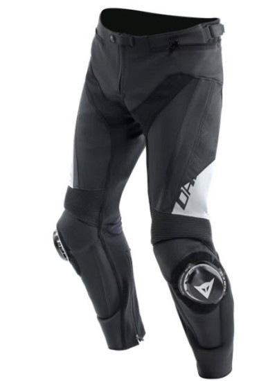 PANTALÓN DAINESE DELTA 4 LEATHER black-WHITE