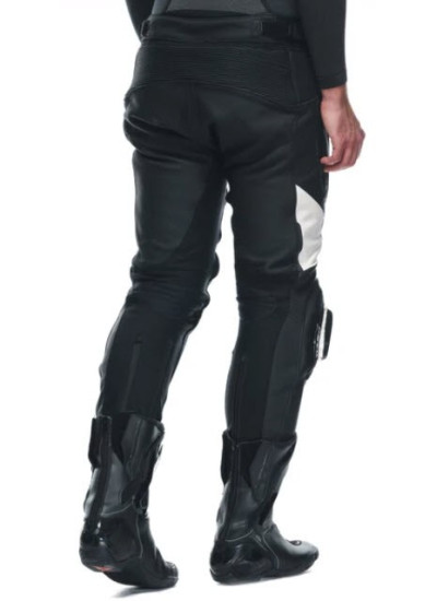 PANTALÓN DAINESE DELTA 4 LEATHER black-WHITE