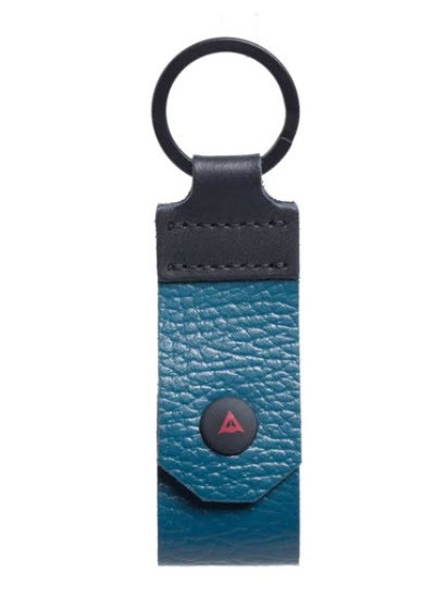 LLAVERO DAINESE PIN LEATHER KEYRING petrol blue