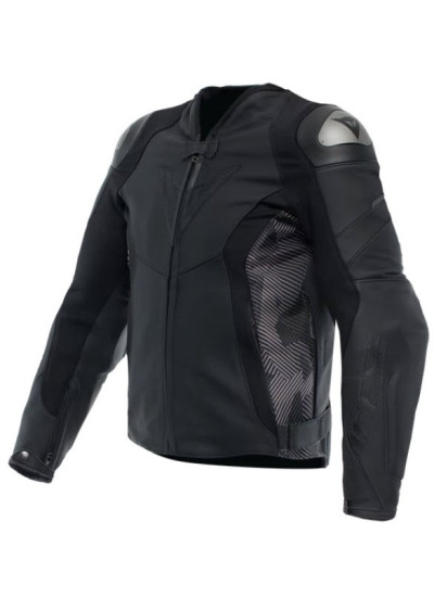 CHAQUETA DAINESE AVRO 5 LEATHER BLACK-ANTHRACITE-1