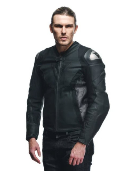 CHAQUETA DAINESE AVRO 5 LEATHER BLACK-ANTHRACITE-1