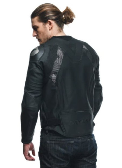 CHAQUETA DAINESE AVRO 5 LEATHER BLACK-ANTHRACITE-1