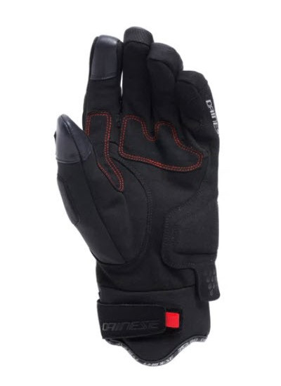 GUANTES DAINESE FULMINE D-DRY-BLACK-BLACK-RED