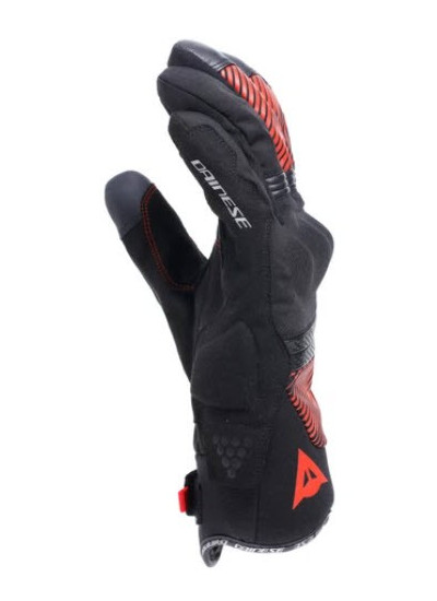 GUANTES DAINESE FULMINE D-DRY-BLACK-BLACK-RED