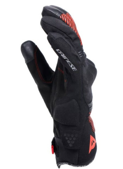 GUANTES DAINESE FULMINE D-DRY-BLACK-BLACK-RED