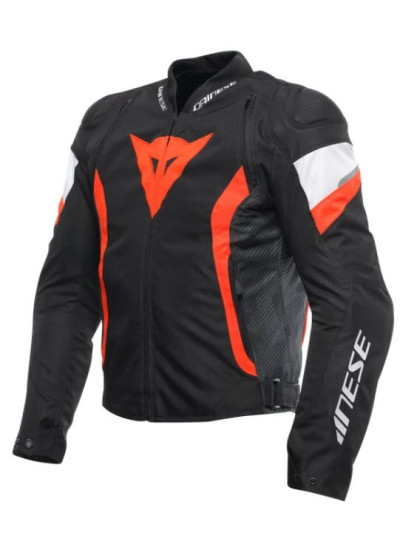 CHAQUETA DAINESE AVRO 5 TEX BLACK-RED-FLUO-WHITE-1