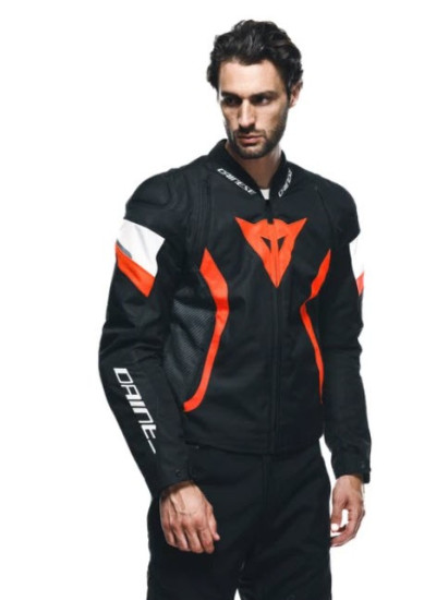 CHAQUETA DAINESE AVRO 5 TEX BLACK-RED-FLUO-WHITE-1