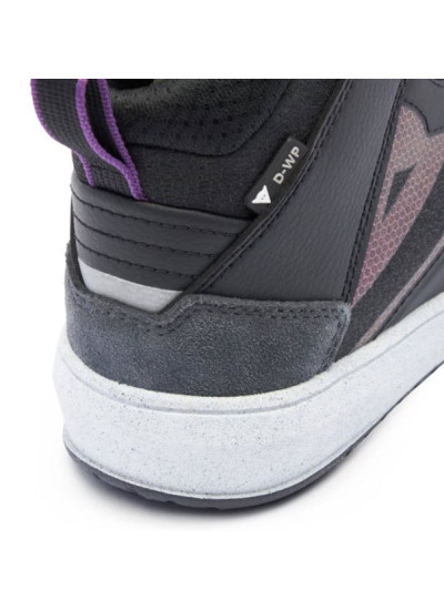 ZAPATILLA DAINESE SUBURB D-WP WOMAN BLACK-WHITE-METAL PURPLE