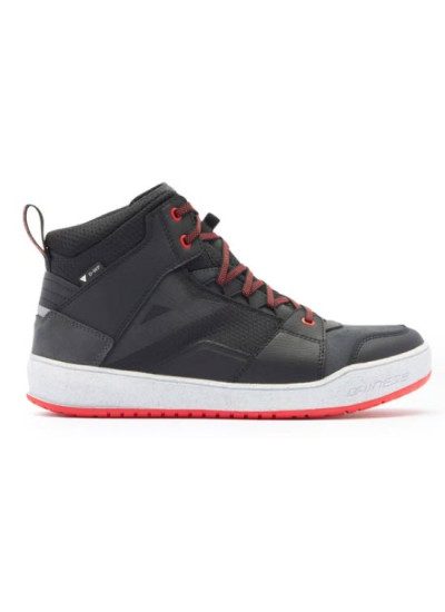 ZAPATILLA DAINESE SUBURB D-WP BLACK-WHITE-RED LAVA