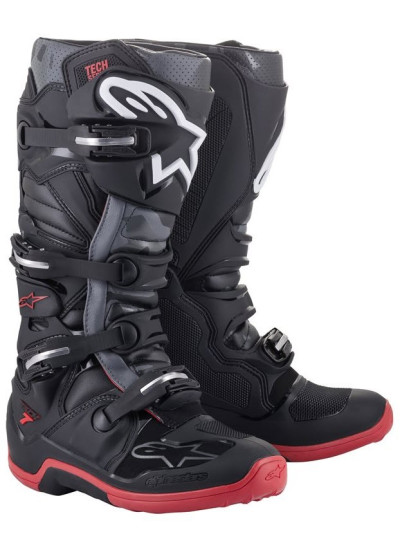 BOTAS TECH 7 BLACK COOL GRAY RED