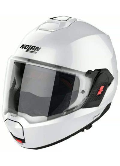 Casco NOLAN N120-1 Classic N-Com Metal White