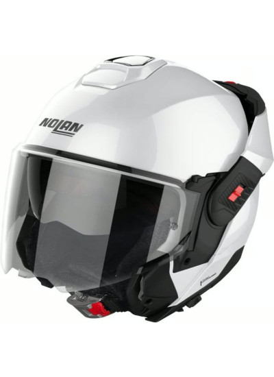 Casco NOLAN N120-1 Classic N-Com Metal White