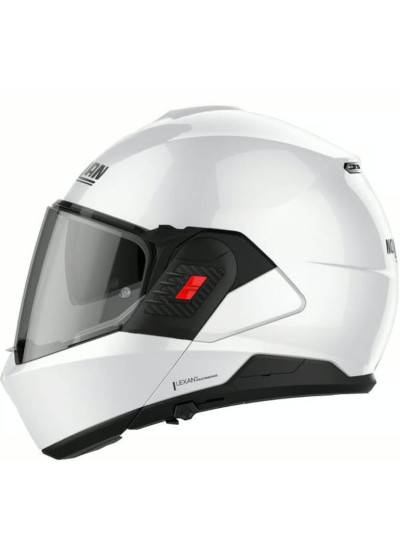 Casco NOLAN N120-1 Classic N-Com Metal White