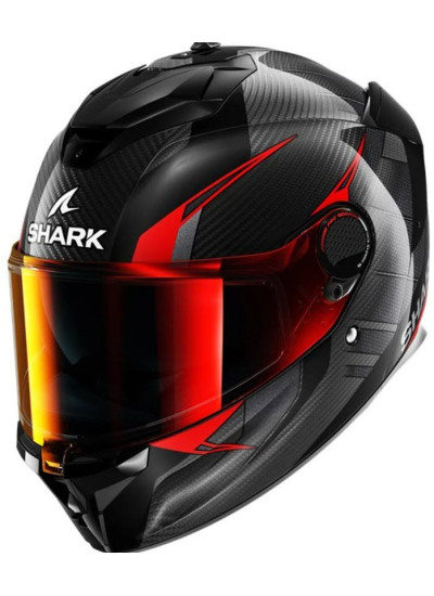 CASCO SHARK SPARTAN GT PRO KULTRAM CARBON BLACK RED-1