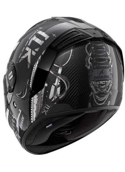 CASCO SHARK SPARTAN RS XBOT CARBON ANTHRACITE SILVER-2