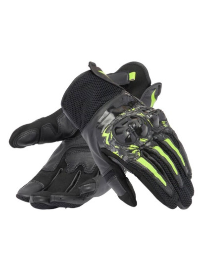 GUANTES DAINESE X-RIDE 2 ERGO-TEK-NEGRO-AMARILLO-2