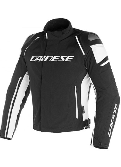 CHAQUETA DAINESE RACING 3 D-DRY NEGRO BLANCO FRONT