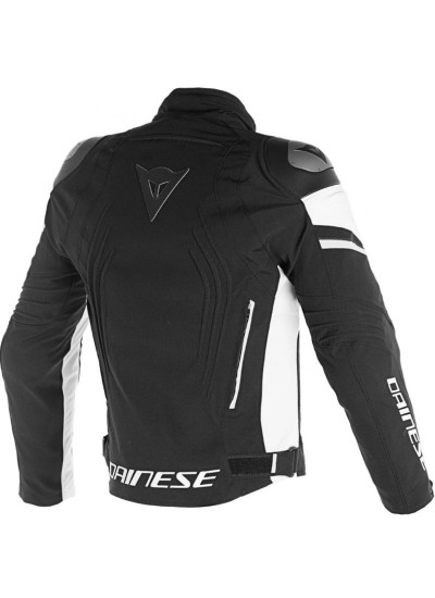 CHAQUETA DAINESE RACING 3 D-DRY NEGRO BLANCO BACK