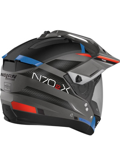 CASCO NOLAN N70-2 X EARTHQUAKE N-COM FLAT LAVA GREY-AZUL-RED-2