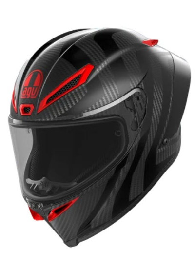 CASCO AGV PISTA GP RR INTREPIDO MATT CARBON-BLK-RED