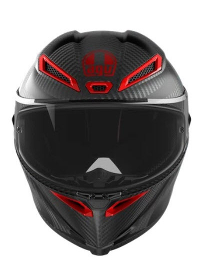 CASCO AGV PISTA GP RR INTREPIDO MATT CARBON-BLK-RED