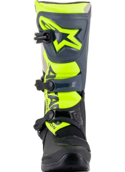 BOTAS ALPINESTARS TECH 3 BLACK-COOL GRAY-FLUORESCENT YELLOW