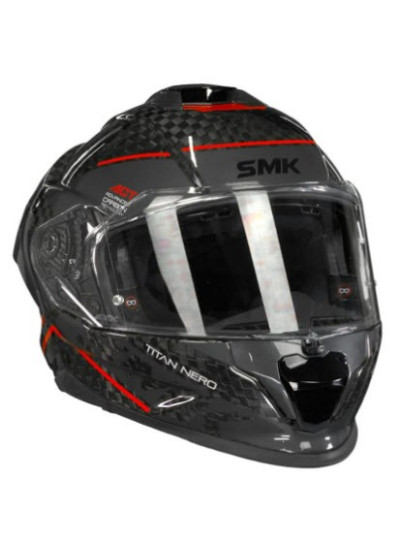 casco SMK Titan Carbon Nero Red-1