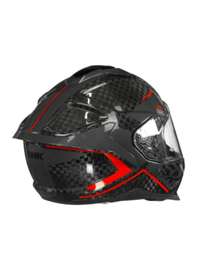 casco SMK Titan Carbon Nero Red-1