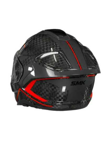 casco SMK Titan Carbon Nero Red-1