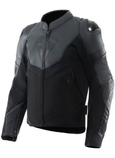 CHAQUETA DAINESE IPERATTIVA LEATHER-TEX NEGRO