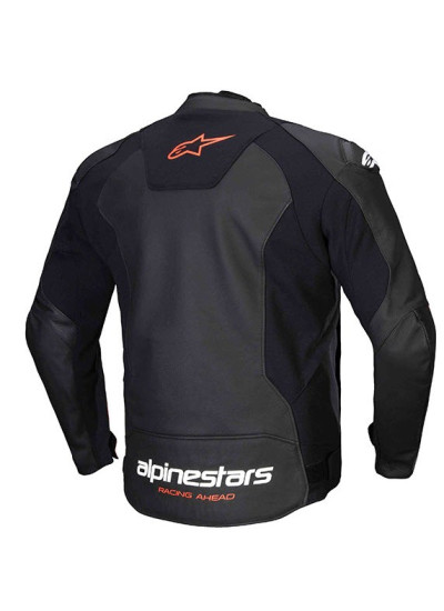 Chaqueta de cuero Alpinestars Faster V3 rojo