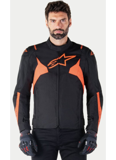 CHAQUETA ALPINESTARS T-Jaws V4 Waterproof NEGRO-ROJO-1