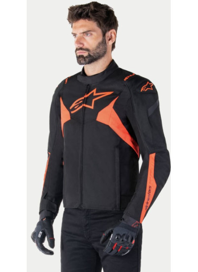 CHAQUETA ALPINESTARS T-Jaws V4 Waterproof NEGRO-ROJO-1