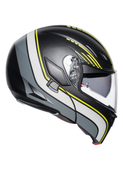 COMPACT ST AGV MULTI - BOSTON MATT BLACK-GREY-YELLOW-1