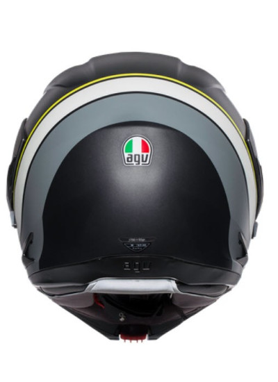 COMPACT ST AGV MULTI - BOSTON MATT BLACK-GREY-YELLOW-1