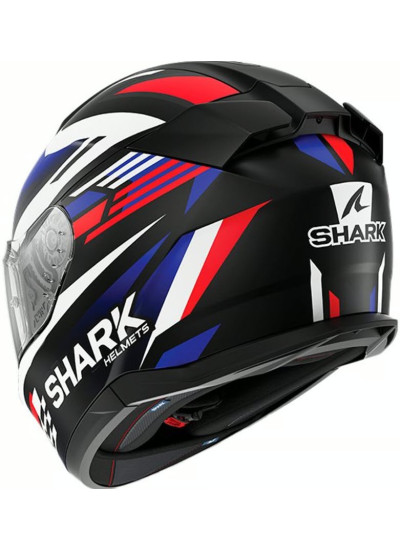 Casco SHARK D-Skwal 3 Firstlap Matt Black-Blue-Red-1