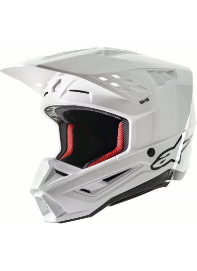 Casco ALPINESTARS S-M5 Solid White Glossy ECE 2206