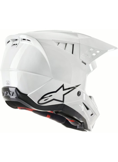 Casco ALPINESTARS S-M5 Solid White Glossy ECE 2206