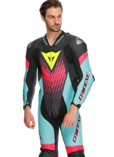 MONO DAINESE LAGUNA SECA 6 PERFORADO 1 PIEZA-BLACK-WATER-FUXIA