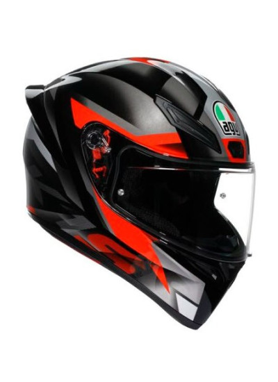 CASCO AGV K1 S AGV E2206 FASTLAP BLACK-GREY-RED