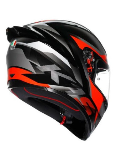 CASCO AGV K1 S AGV E2206 FASTLAP BLACK-GREY-RED