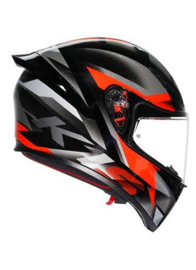 CASCO AGV K1 S AGV E2206 FASTLAP BLACK-GREY-RED