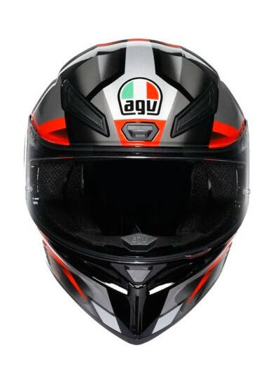 CASCO AGV K1 S AGV E2206 FASTLAP BLACK-GREY-RED