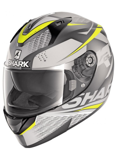 CASCO SHARK RIDILL 1.2 STRATOM MAT negro-amarillo front